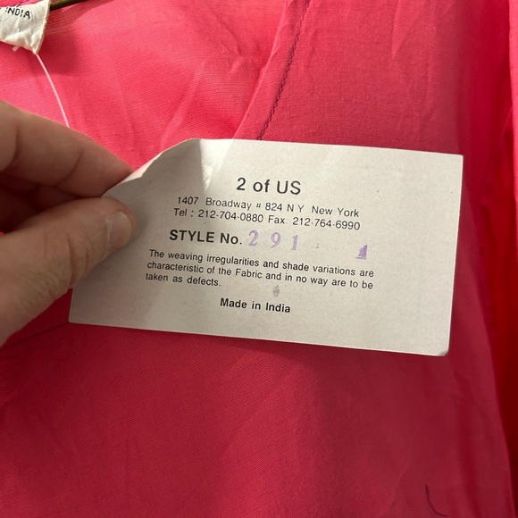 Vintage rayon Bright Pink Short Sleeve Dress - Picture 2 of 4